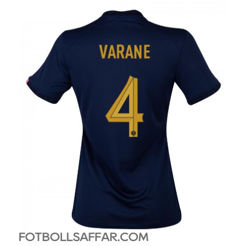 Frankrike Raphael Varane #4 Hemmatröja Dam VM 2022 Kortärmad